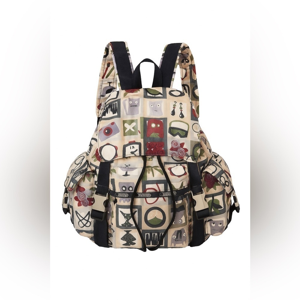 LeSportsac Anders Wenngren Print Nylon Purse Shoulder backpack